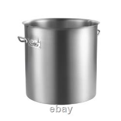 Marmite en acier inoxydable, grande casserole de cuisson de 53 quarts, casserole pour sauces