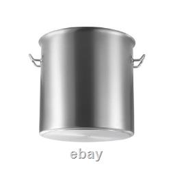 Marmite en acier inoxydable, grande casserole de cuisson de 53 quarts, casserole pour sauces