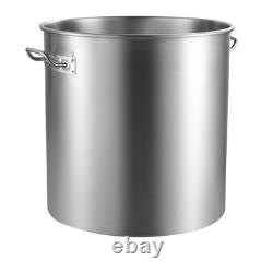Marmite en acier inoxydable, grande casserole de cuisson de 84 quarts, casserole de cuisine pour sauces