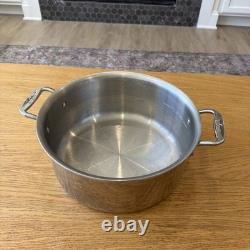 Marmite en acier inoxydable poli D3 à 3 couches All Clad de 7 quarts RARE