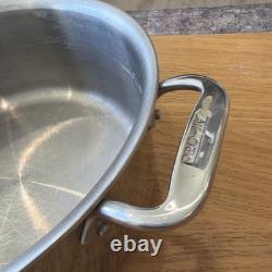 Marmite en acier inoxydable poli D3 à 3 couches All Clad de 7 quarts RARE