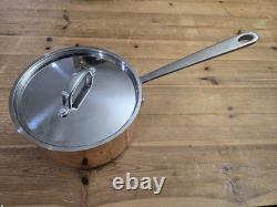 Martha Stewart Everyday casserole en acier inoxydable gainé de cuivre 4 pintes avec couvercle