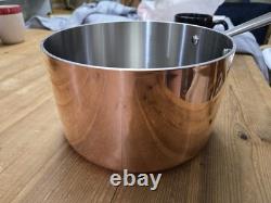 Martha Stewart Everyday casserole en acier inoxydable gainé de cuivre 4 pintes avec couvercle