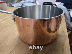 Martha Stewart Everyday casserole en acier inoxydable gainé de cuivre 4 pintes avec couvercle