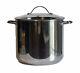 Martha Stewart Pour Macys 20 Quart Stockpot En Acier Inoxydable Avec Couvercle En Verre