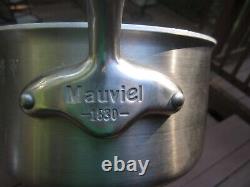 Mauviel 1830 Sauce-pan En Acier Inoxydable 3.6 Quart Avec Couvercle Fabriqué En France