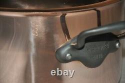 Mauviel M'150c Cuivre & Acier Inoxydable 6,4 Litres Stock Pot Avec Couvercle Nouveau