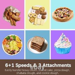 Mélangeur sur socle en acier inoxydable 9 litres 660W puissance professionnelle 6 vitesses inclinable