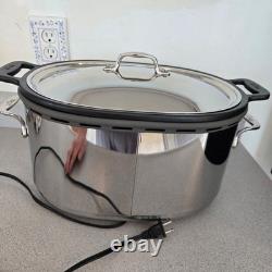 Mijoteuse All-Clad 7 quarts en acier inoxydable Crock-Pot SC01 avec insert amovible