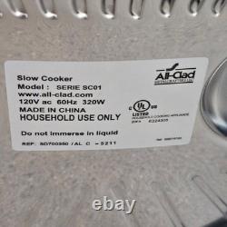 Mijoteuse All-Clad 7 quarts en acier inoxydable Crock-Pot SC01 avec insert amovible