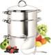 Moulin &agrave; Jus De Fruits En Acier Inoxydable De 28 Cm, 11 Quarts, Multi-pot Argent&eacute;