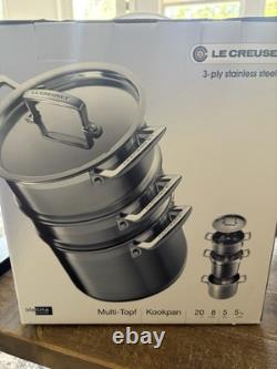 Multipot en acier inoxydable Le Creuset 8 pouces, 5 1/4 quarts