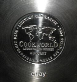 New Cookworld T304 Série Audiotherme 4.8 Pot D'acier De Quarts D'acier À Couverture Éventée