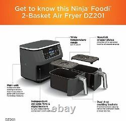 Ninja Dz201 Foodi 6-en-1 2-basket Air Fryer Avec Dualzone Technologie, 8-quart