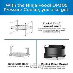Ninja Op305 Foodi 6,5 Pintes Autocuiseur Ce Crisps, Vapeur Et Air Fryer Nouveau