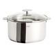 Nouveau ! Casserole En Acier Inoxydable Cristel Multiply Avec Couvercle, 6 Quarts Avec Couvercle En Verre