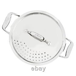 Nouveau Multipot All-Clad Simply Strain en Acier Inoxydable avec Couvercle Filtrant, 8 Quarts