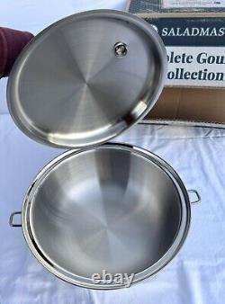 Nouvelle Soupière Saladmaster 6 Quart Plus 316Ti Acier Inoxydable Titane Édition Limitée NIB