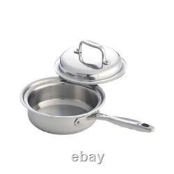 Nouvelle casserole en acier inoxydable 1 quart avec couvercle de 360 Cookware