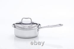 Nouvelle casserole en acier inoxydable 2 quarts avec couvercle de 360 Cookware