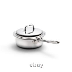 Nouvelle casserole en acier inoxydable 2 quarts avec couvercle de 360 Cookware