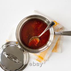Nouvelle casserole en acier inoxydable 2 quarts avec couvercle de 360 Cookware