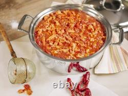 Nouvelle casserole en acier inoxydable 6 quarts avec couvercle 360 Cookware
