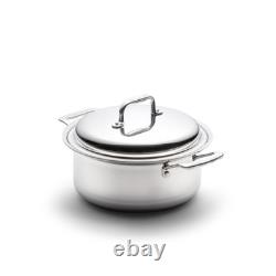 Nouvelle marmite en acier inoxydable de 4 quarts avec couvercle 360 Cookware