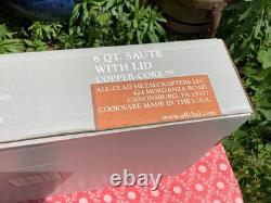 Nouvelle sauteuse All-Clad Copper Core en acier inoxydable 6 quarts avec couvercle #6406