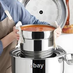 OCS Ensemble de 3 pièces de pots à légumes en inox de 11 quarts 8,82 x 11,38