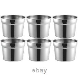 OCS Ensemble de 6 pièces Pots en acier inoxydable pour légumes de 11 quarts 8,82 x 11,38