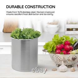 OCS Parts lot de 6 casseroles bain-marie en acier inoxydable de 8,25 pintes 9-5/8 x 7-3/8