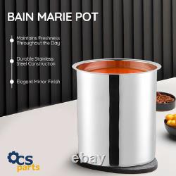 OCS Parts lot de 6 casseroles bain-marie en acier inoxydable de 8,25 pintes 9-5/8 x 7-3/8
