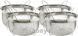 Passoire en acier inoxydable 3/4 avec poignées pliantes, lavable au lave-vaisselle