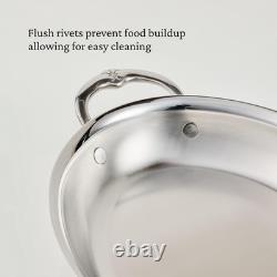 Plat à gratin ovale en acier inoxydable de 2 quart Provisions Medium Clad