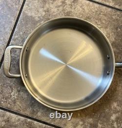 Poêle Sauté Made In Cookware en Acier Inoxydable de 3,5 QT avec Couvercle Fabriqué en Italie