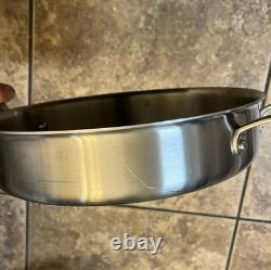 Poêle Sauté Made In Cookware en Acier Inoxydable de 3,5 QT avec Couvercle Fabriqué en Italie