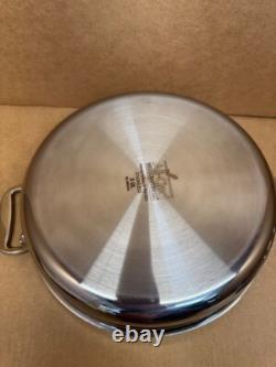 Poêle à Sauté en Acier Inoxydable D3 3-Ply All-Clad 3 Quart, Induction Argent