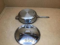 Poêle à Sauter Couverte en Acier Inoxydable Clad Breville 5 Quart, Argent