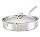 Poêle à Sauter Couverte En Acier Inoxydable Titum 5 Quarts Hestan Probond Clad Argent