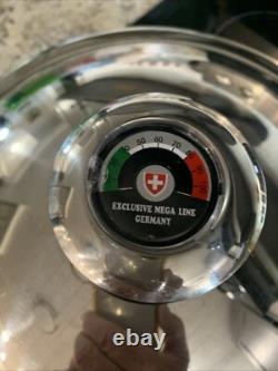 Poêle en acier inoxydable 6 quart Vintage Exclusive Mega avec couvercle fabriquée en Allemagne