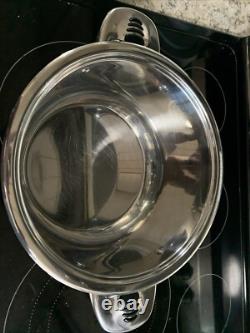 Poêle en acier inoxydable 6 quart Vintage Exclusive Mega avec couvercle fabriquée en Allemagne