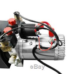 Pompe Hydraulique Double Effet 12v Dump Trailer-8 Pintes Translucide Réservoir