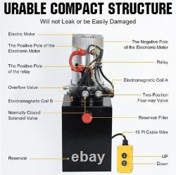 Pompe hydraulique électrique en acier inoxydable de 10 quarts, 3 200 PSI, pour machines compactes