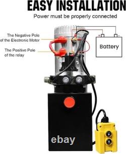 Pompe hydraulique électrique en acier inoxydable de 10 quarts, 3200 PSI, pour machines compactes