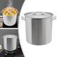 Pot De Cuisson En Acier Inoxydable De 100 Quart Avec Couvercle Pour Cuisine De Restaurant