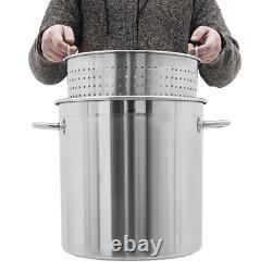 Pot de stock en acier inoxydable 78 quart grande cuisine soupe grande cuisson vapeur friteuse