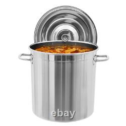 Pot de stock en acier inoxydable 78 quart grande cuisine soupe grande cuisson vapeur friteuse