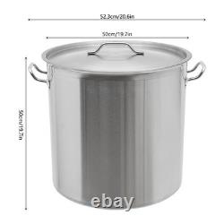 Pot de stockage en acier inoxydable de 100 quart avec couvercle pour cuisine de restaurant