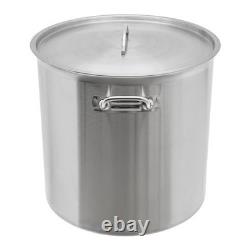 Pot de stockage en acier inoxydable de 100 quart avec couvercle pour cuisine de restaurant